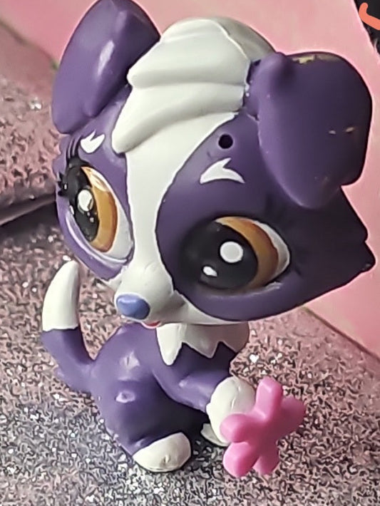 LPS #3757 "Shep Shetland" Purple Border Collie PAWSABILITIES