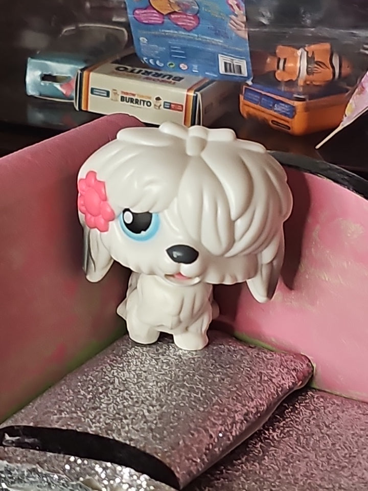 Lps Authentic Vintage 2005 #MM2 Magic Motion Pets White Sheepdog