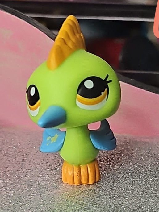 LPS Littlest Pet Shop Green Turquoise Woodpecker Bird #2279
